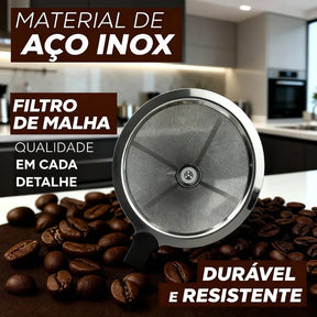 ( Oferta de Black Friday ) Compre 1 leve 2! Coador com Filtro de Café Reutilizável - CoFilter